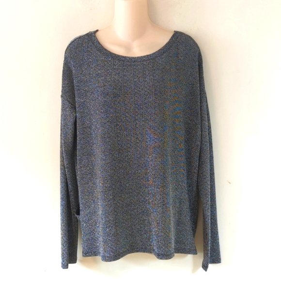 Paige Celeste Keyhole-Back Metallic Knit Top - Picture 7 of 16